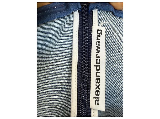 Alexander Wang Off-the-Shoulder Denim Top Blau - Ansicht 3