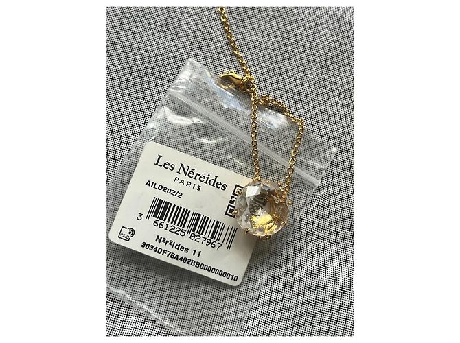 Les Nereides Les Néréides Bracciale in metallo dorato e cristallo sfaccettato D'oro - vista 5