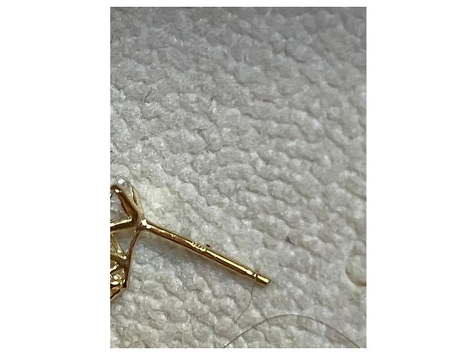 Autre Marque Orecchini a lobo Cluster in oro giallo 9k e diamanti D'oro - vista 12