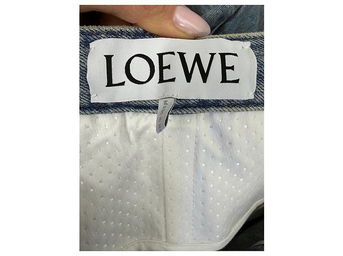 Jeans a gamba larga Loewe Blu - vista 5