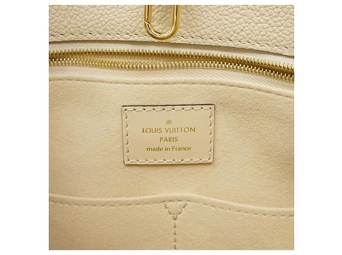 Borsa Tote Louis Vuitton Monogram Empreinte OnTheGo MM Crudo - vista 5