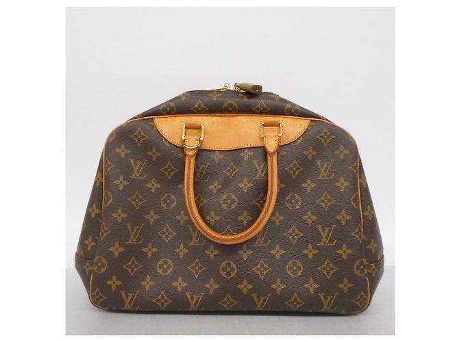 Borsa Louis Vuitton Monogram Deauville Marrone - vista 13