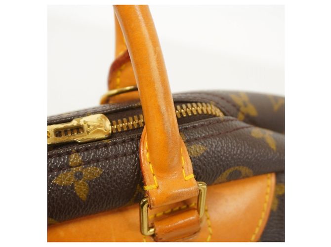 Borsa Louis Vuitton Monogram Deauville Marrone - vista 9