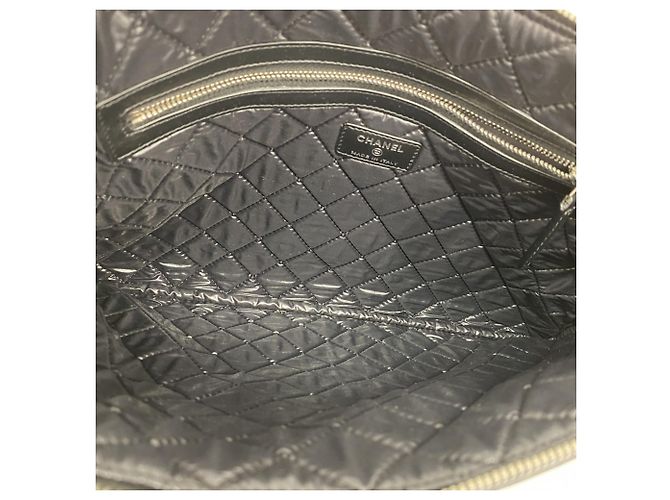 Clutch Chanel Deauville Marrone Nero - vista 4