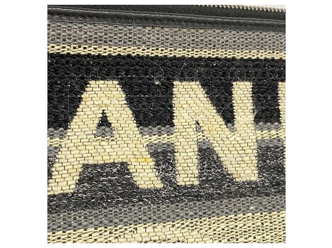Clutch Chanel Deauville Marrone Nero - vista 9