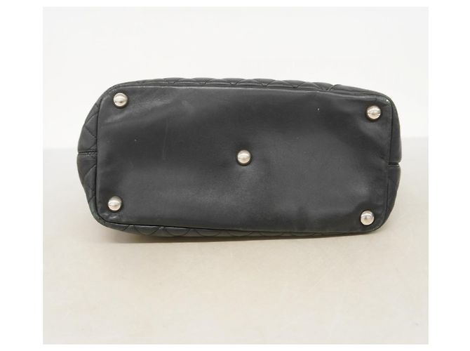 Chanel Cambon Shopper aus Lammleder Schwarz Weiß - Ansicht 3