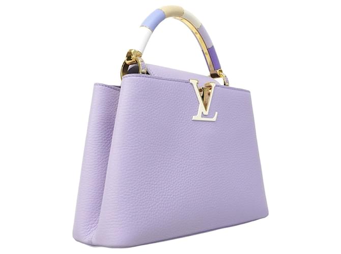 Borsa Louis Vuitton Capucines BB Porpora - vista 2