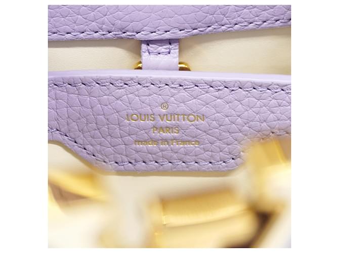 Borsa Louis Vuitton Capucines BB Porpora - vista 5