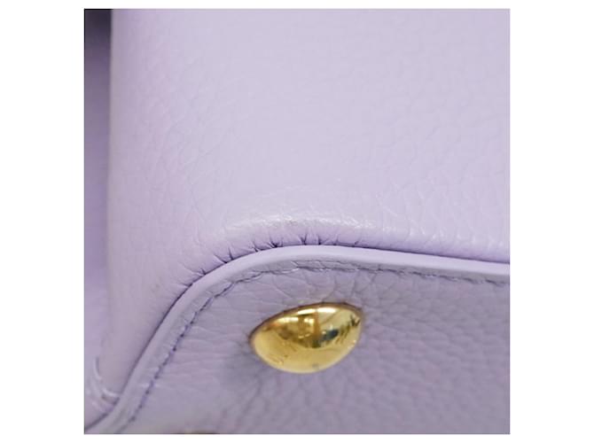 Borsa Louis Vuitton Capucines BB Porpora - vista 7