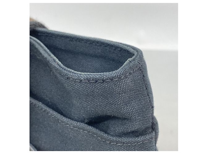 Hermès Hermes Troca Horizontal MM Canvas Tote Bag Schwarz - Ansicht 7