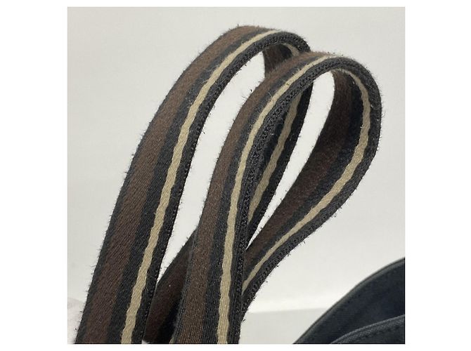 Hermès Hermes Troca Horizontal MM Canvas Tote Bag Schwarz - Ansicht 8