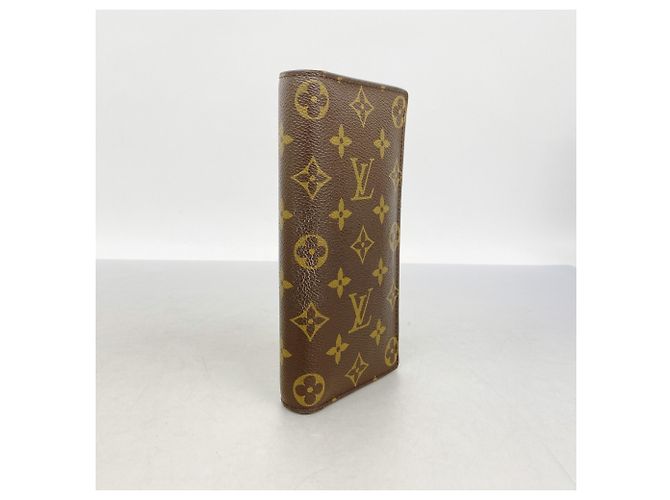 Portafoglio lungo Louis Vuitton Monogram Brazza Marrone - vista 2