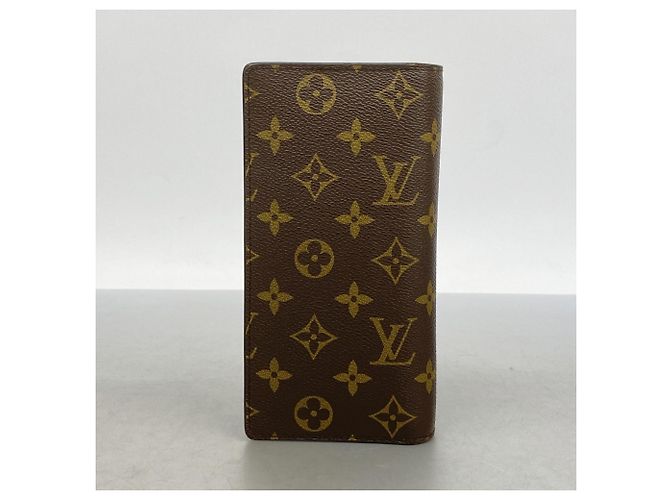Portafoglio lungo Louis Vuitton Monogram Brazza Marrone - vista 8