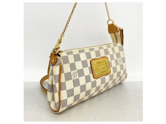 Borsa Louis Vuitton Damier Azur Eva Bianco - vista 2