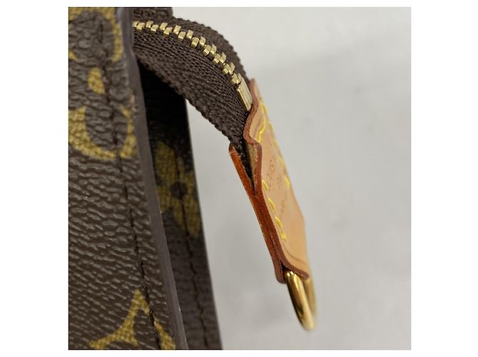 Borsa Tote Louis Vuitton Monogram Bucket PM Marrone - vista 10