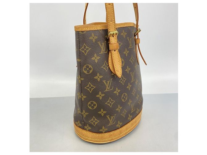 Borsa Tote Louis Vuitton Monogram Bucket PM Marrone - vista 2