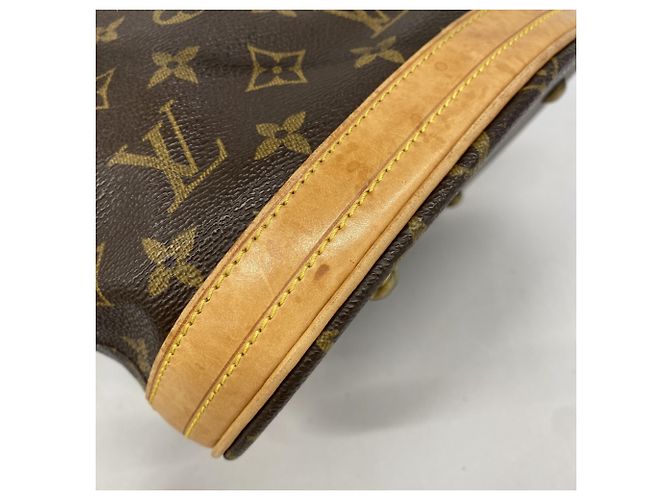 Borsa Tote Louis Vuitton Monogram Bucket PM Marrone - vista 7