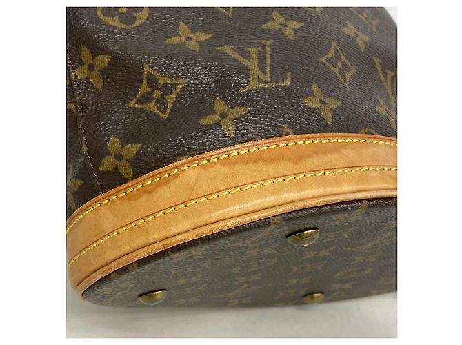 Borsa Tote Louis Vuitton Monogram Bucket PM Marrone - vista 6