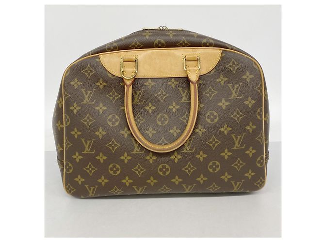 Borsa Louis Vuitton Monogram Deauville Marrone - vista 10