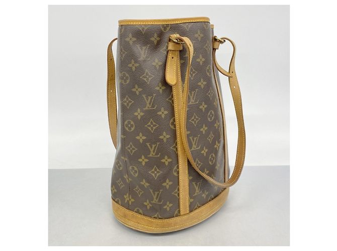 Borsa Tote Louis Vuitton Monogram Bucket GM Marrone - vista 2