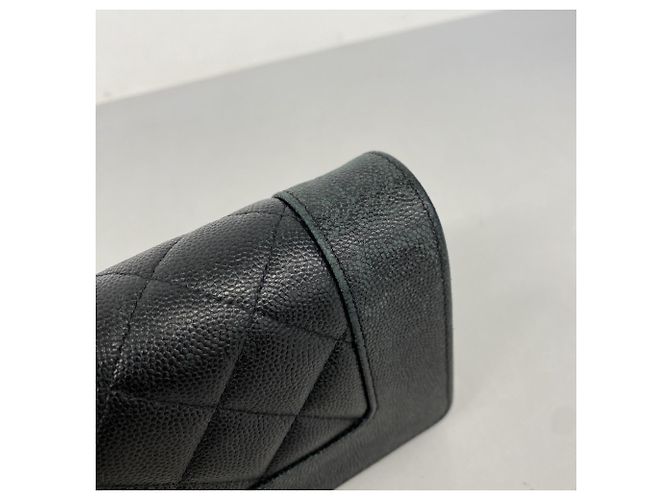 Chanel Mademoiselle Langgeldbörse aus Caviar-Leder - Ansicht 6