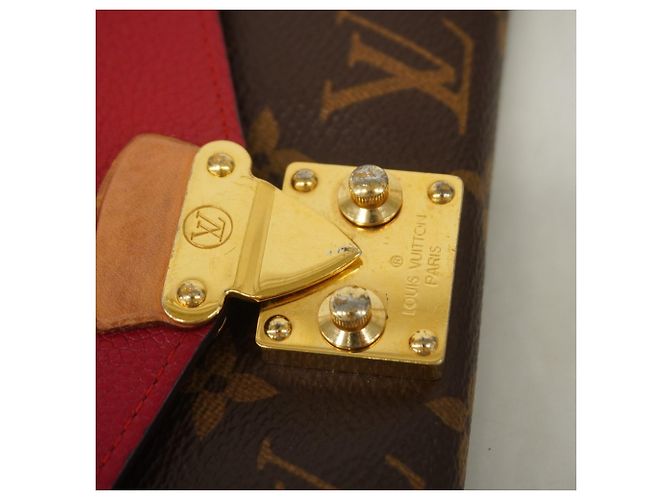 Cartera larga Louis Vuitton Monogram Pallas en Cerise Fucsia - vista 7