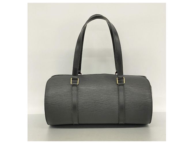 Borsa Louis Vuitton Epi Soufflot M52222 Noir Nero - vista 10