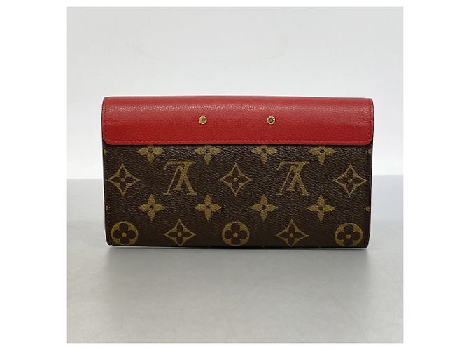 Louis Vuitton Monogram Portefeuille Pallas Long Wallet Fuschia - vista 10