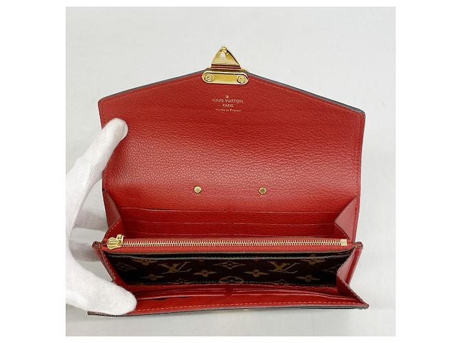 Louis Vuitton Monogram Portefeuille Pallas Long Wallet Fuschia - vista 3