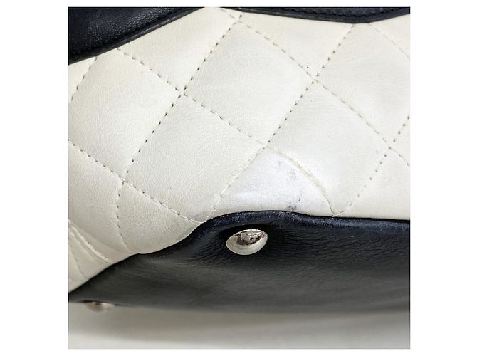Chanel Cambon Tote Bag aus Lammleder Weiß - Ansicht 6