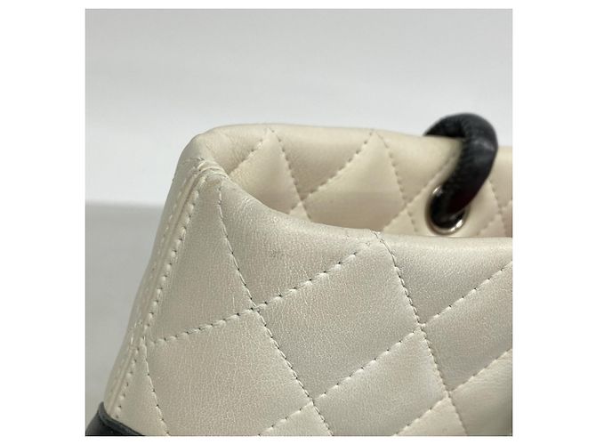 Chanel Cambon Tote Bag aus Lammleder Weiß - Ansicht 7