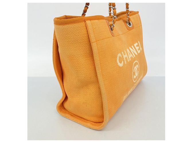 Chanel Deauville Chain Tote Bag Orange - Ansicht 2