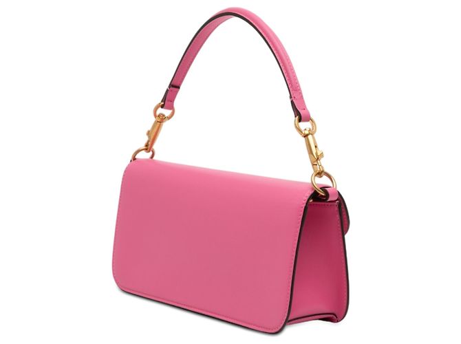 Borsa Valentino in pelle di vitello rosa Medium VLogo Loco - vista 2