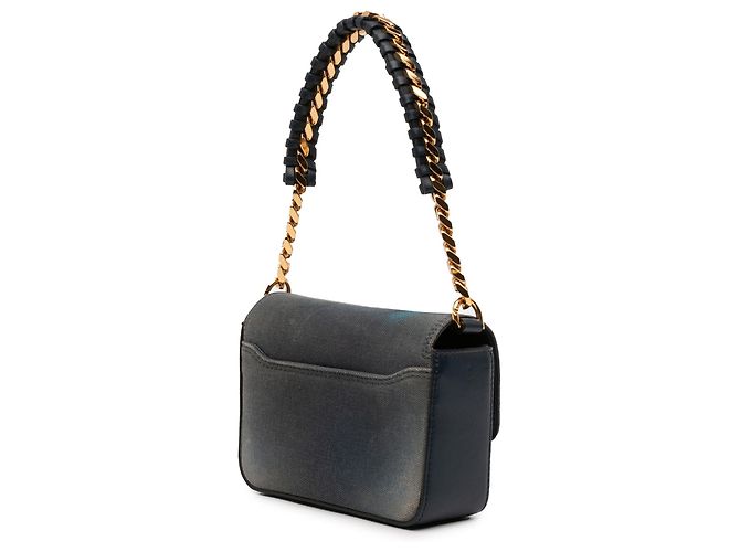 Borsa a tracolla Givenchy Blue Chito Small 4G Graffiti Effect in tela e pelle Blu navy - vista 2