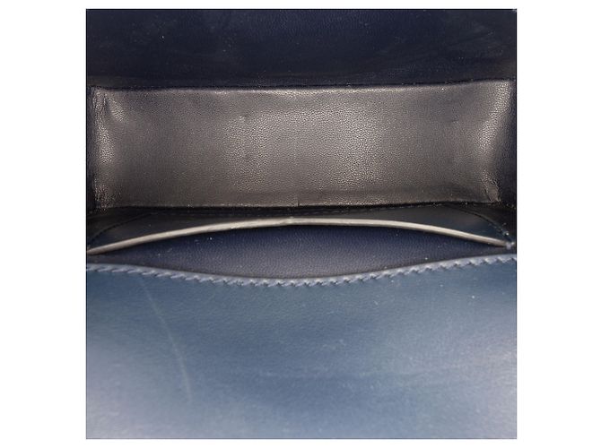 Borsa a tracolla Givenchy Blue Chito Small 4G Graffiti Effect in tela e pelle Blu navy - vista 4