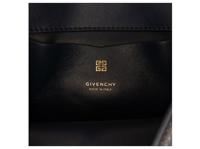 Borsa a tracolla Givenchy Blue Chito Small 4G Graffiti Effect in tela e pelle Blu navy - vista 5