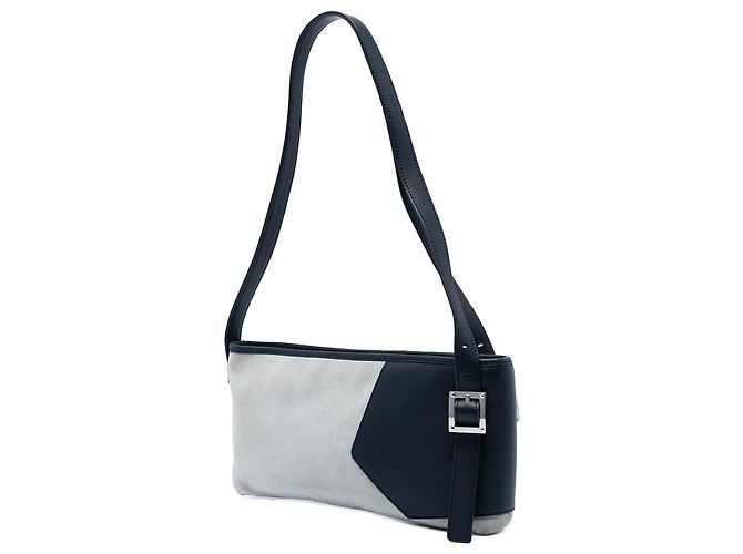 Borsa a tracolla LOEWE Gray Suede Anagram Switching Marrone Grigio - vista 2