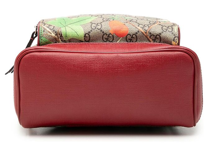 Zaino Gucci Beige Small GG Supreme Web Tian - vista 3