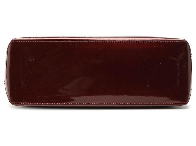 Louis Vuitton Red Monogram Vernis Wilshire PM Rosso Bordò - vista 3
