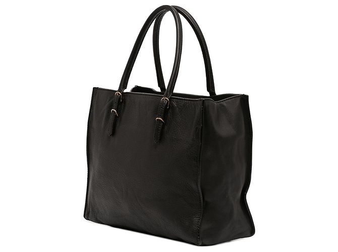Borsa Tote Papier A6 in pelle di vitello nera Balenciaga - vista 2