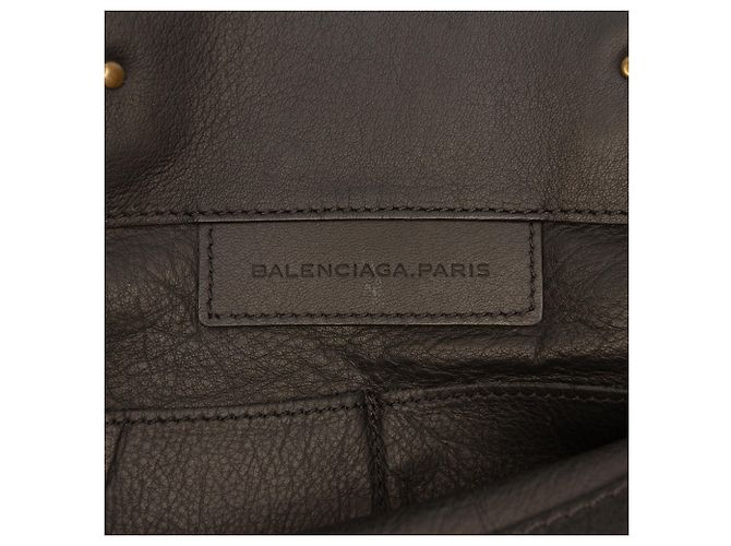 Borsa Tote Papier A6 in pelle di vitello nera Balenciaga - vista 5