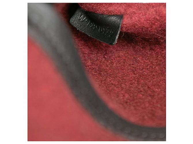 Céline Borsa Celine Red Medium Felt Phantom Luggage Tote Rosso Bordò - vista 6