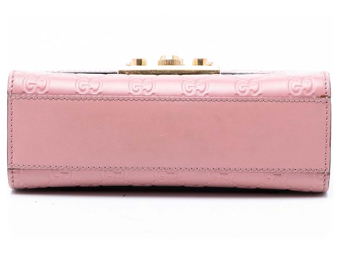 Piccola borsa a tracolla Gucci Pink Guccissima Padlock Rosa - vista 3
