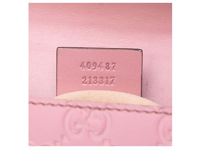 Piccola borsa a tracolla Gucci Pink Guccissima Padlock Rosa - vista 5