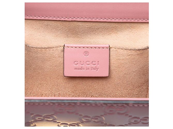 Piccola borsa a tracolla Gucci Pink Guccissima Padlock Rosa - vista 6