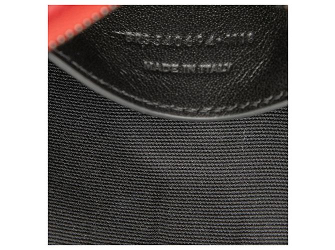 Borsa a tracolla Sac Coeur con nappa rossa in pelle di vitello Saint Laurent - vista 6