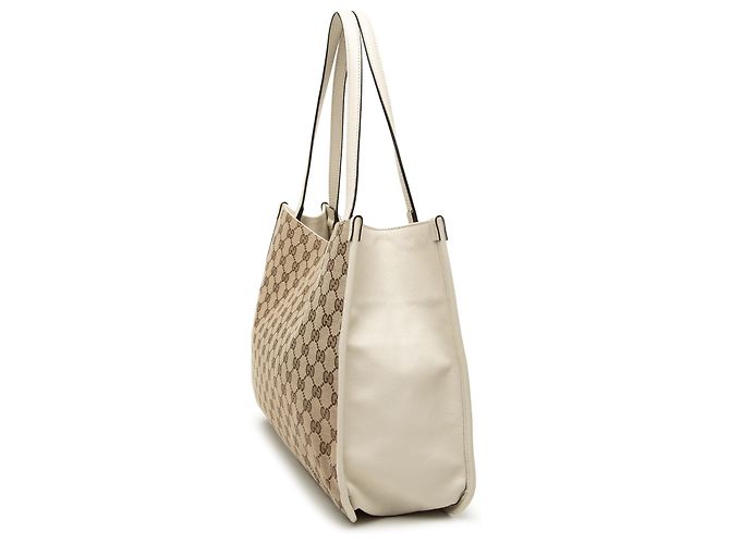 Tote Gucci Beige Medium GG Canvas Horsebit 1955 - vista 2