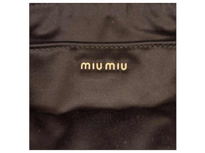 Borsa Miu Miu White Matelasse Nappa Crystal Chain Bianco Bianco sporco - vista 5