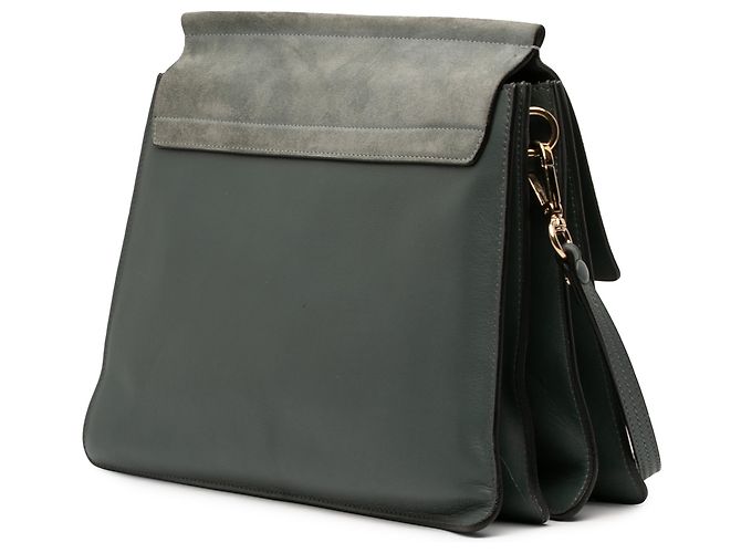 Borsa a tracolla Faye in pelle di vitello e scamosciato blu di Chloé, misura Medium - vista 2