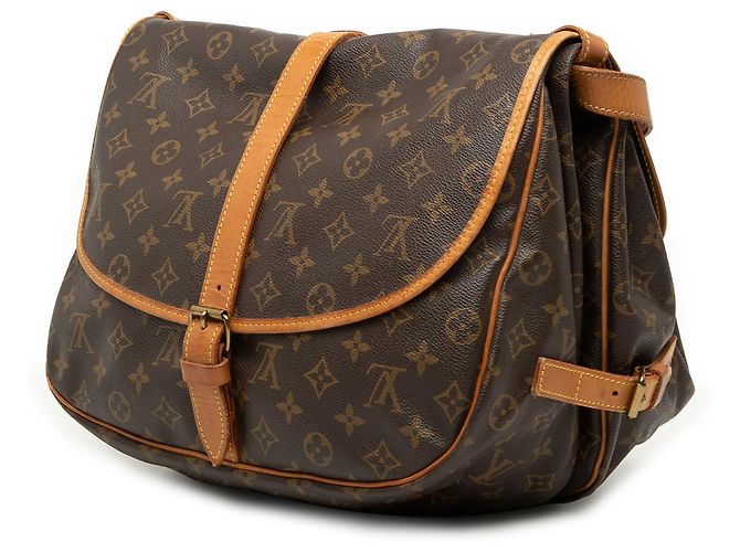 Louis Vuitton Marron Monogram Saumur 35 - vue 2